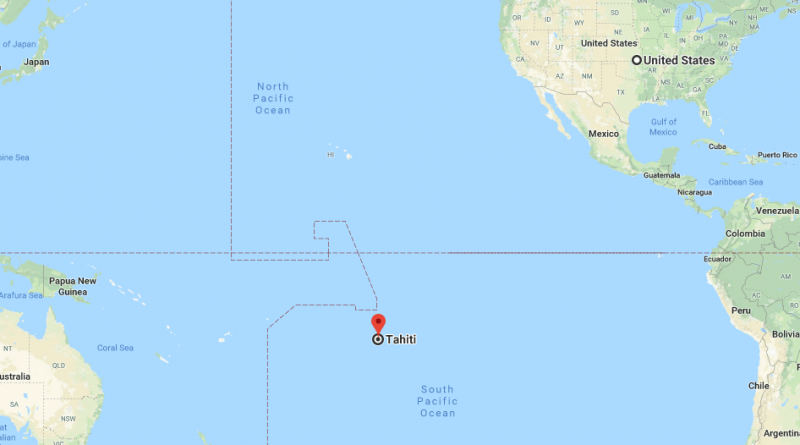 Where is Tahiti and Bora Bora?
