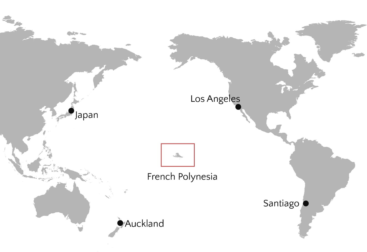 Vilken stad är en del av Franska Polynesien?