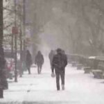 Quand neige il a New York ?