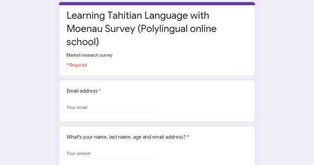 Quel langue en Tahiti ?